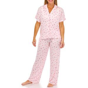 Sincerely Jules Pink Western Cowgirl Pajama Set Size M Modal/Spandex Size M